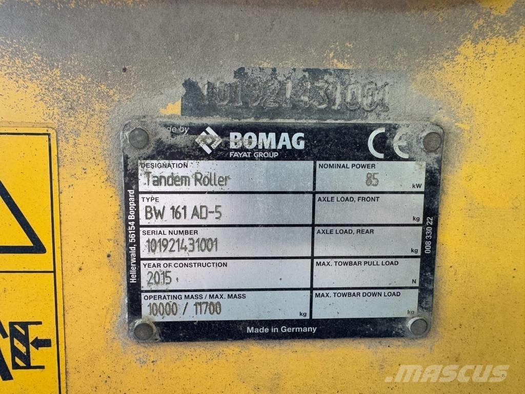 Bomag BW 161 AD-5 Котки тротуарні