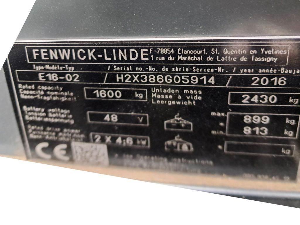 Linde E16-02 Електронавантажувачі