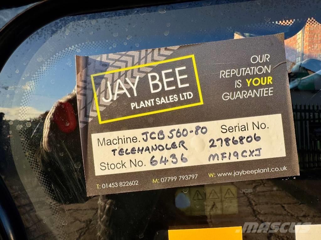 JCB 560-80 Телескопічні навантажувачі