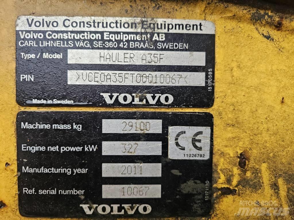 Volvo A 35 F Зчленовані самоскиди