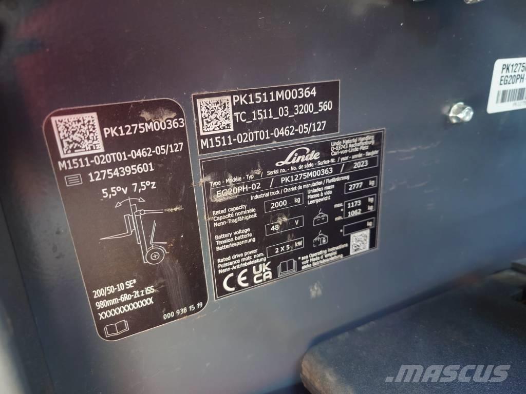 Linde EG20PH/1275 Електронавантажувачі