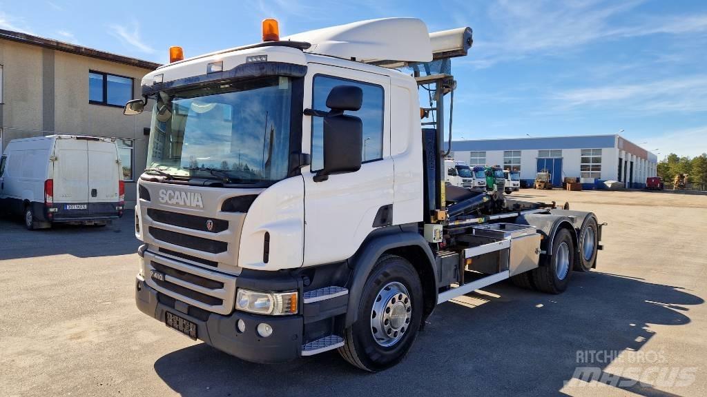 Scania P410 6X2 Вантажівки з гаковим підйомом