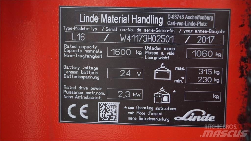 Linde L16i Ручний візок
