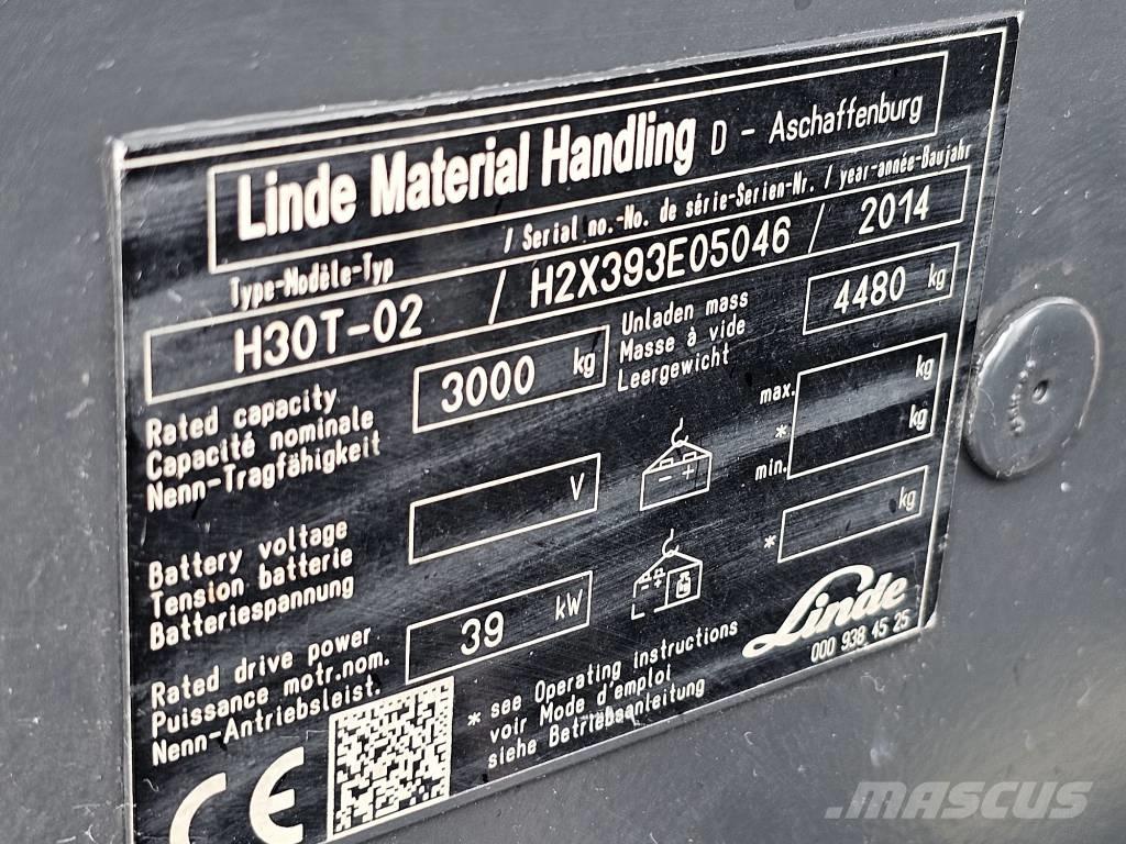 Linde H30T-02 Газові навантажувачі