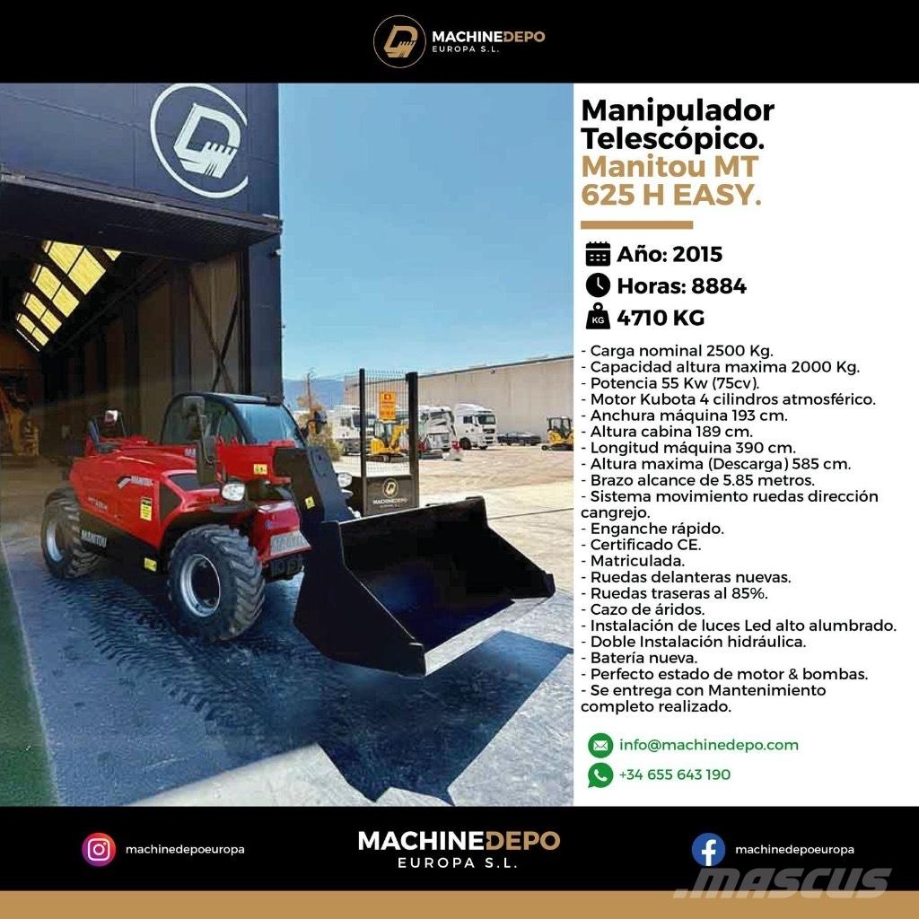 Manitou MT 625 H Телескопічні навантажувачі
