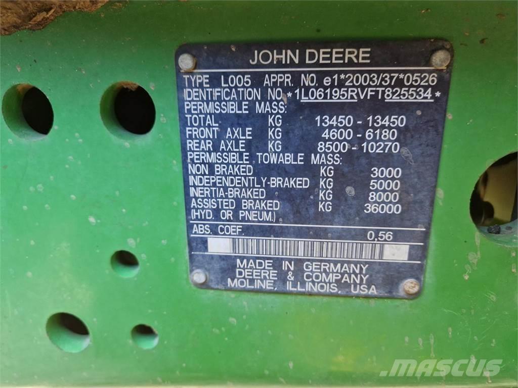 John Deere 6195R Трактори