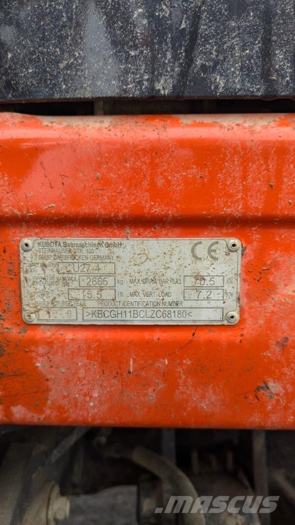 Kubota U 27-4 Міні-екскаватори < 7т