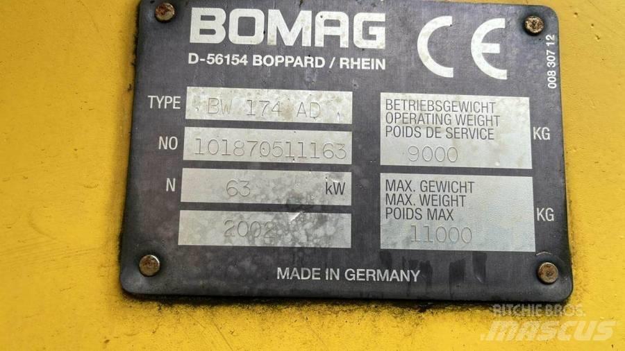Bomag BW174 AD Котки тротуарні