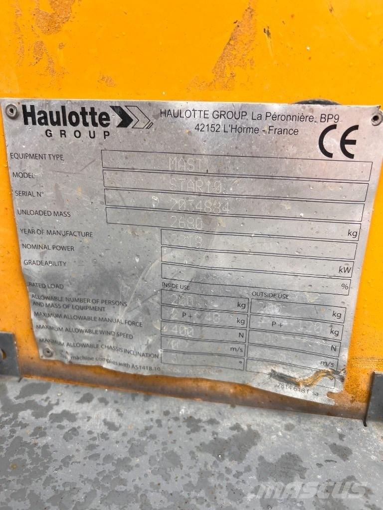 Haulotte Star 10 Телескопічні підйомники