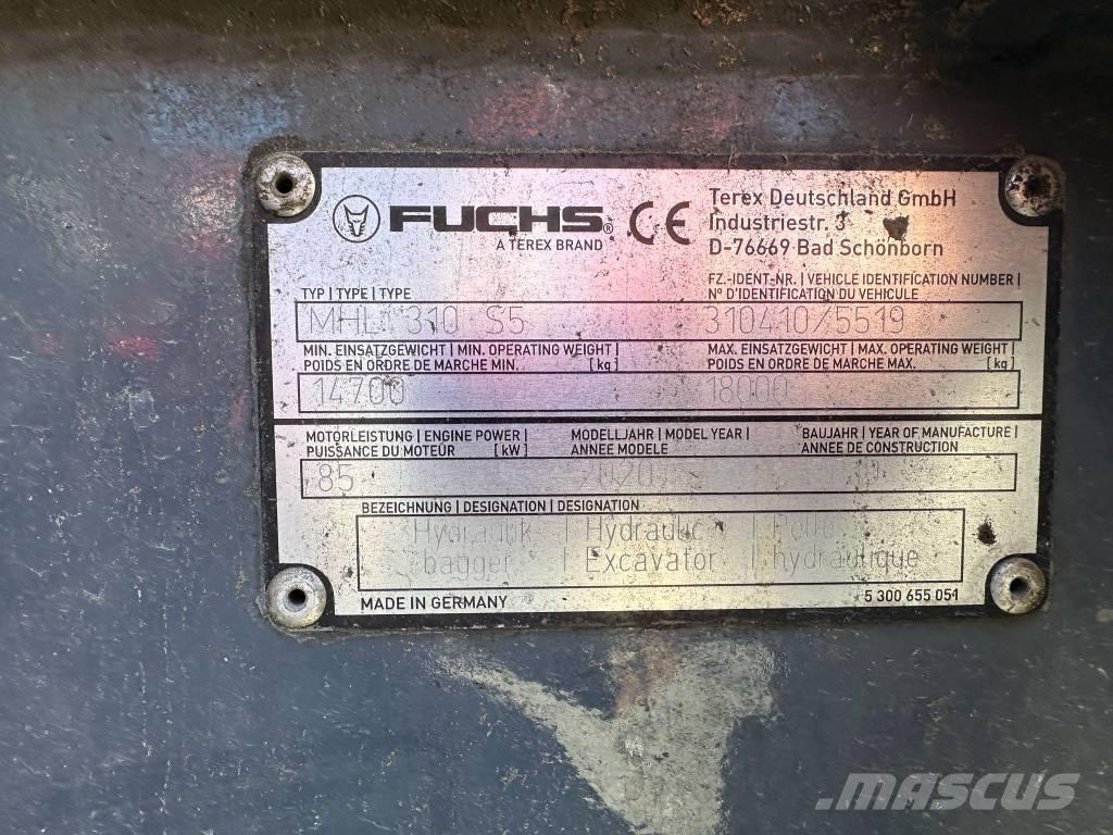 Fuchs MHL 310 S5 Перевантажувачі металобрухту/промислові навантажувачі