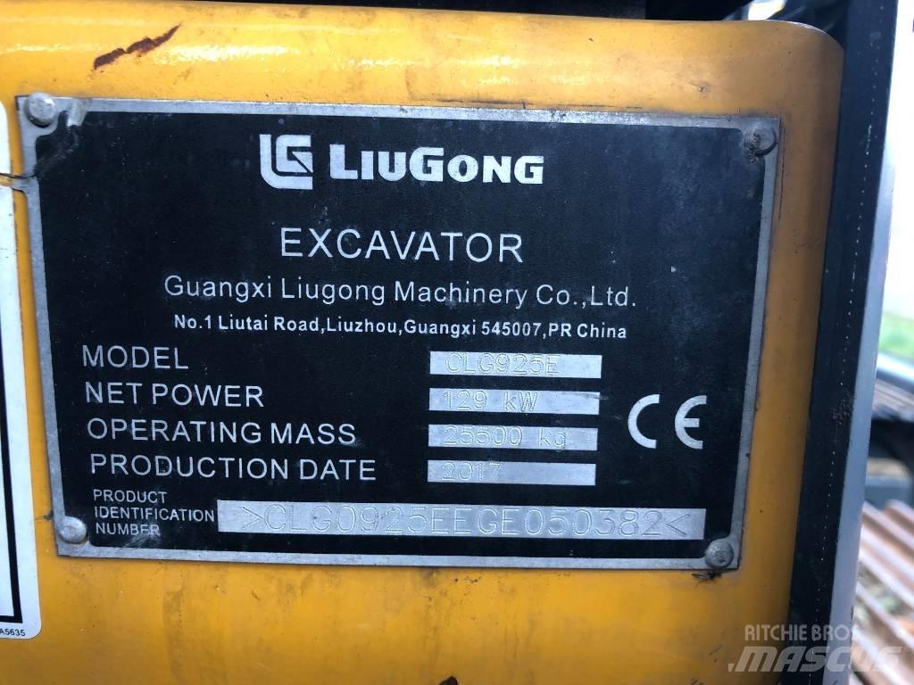 LiuGong 925E Гусеничні екскаватори