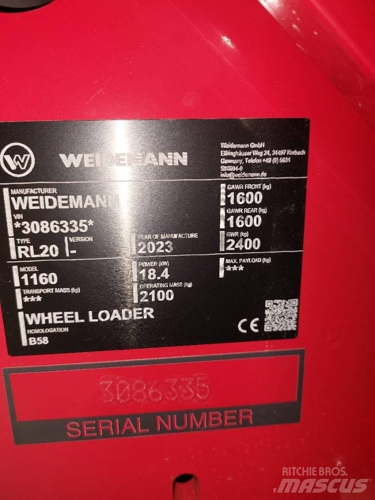 Weidemann 1160 Багатофункціональне обладнання для вантажних і землекопальних робіт