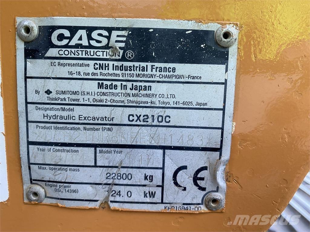 CASE CX210 Гусеничні екскаватори