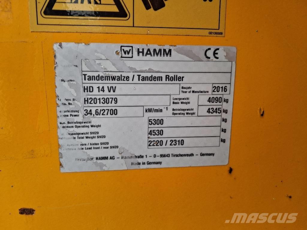 Hamm HD 14 VV Котки тротуарні