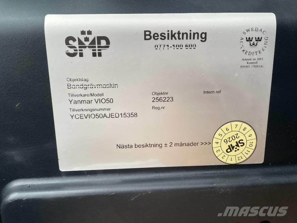 Yanmar Vio 50 Міні-екскаватори < 7т