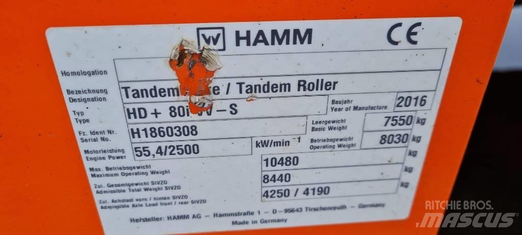 Hamm HD+ 80 i VV-S Котки тротуарні