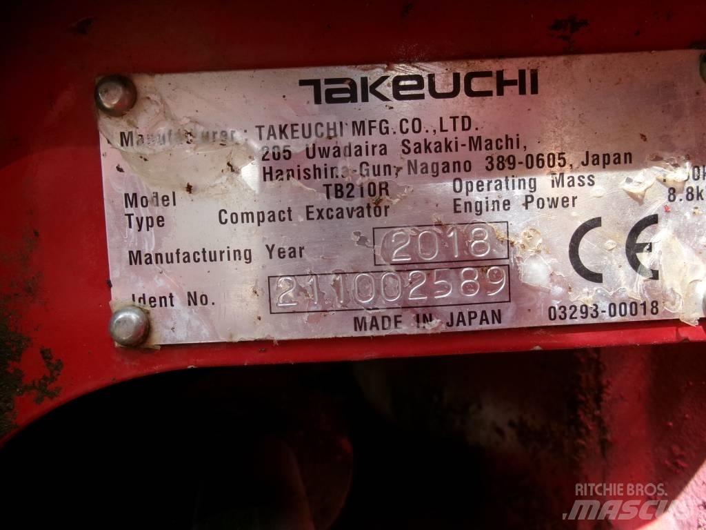 Takeuchi TB 210 R Міні-екскаватори < 7т
