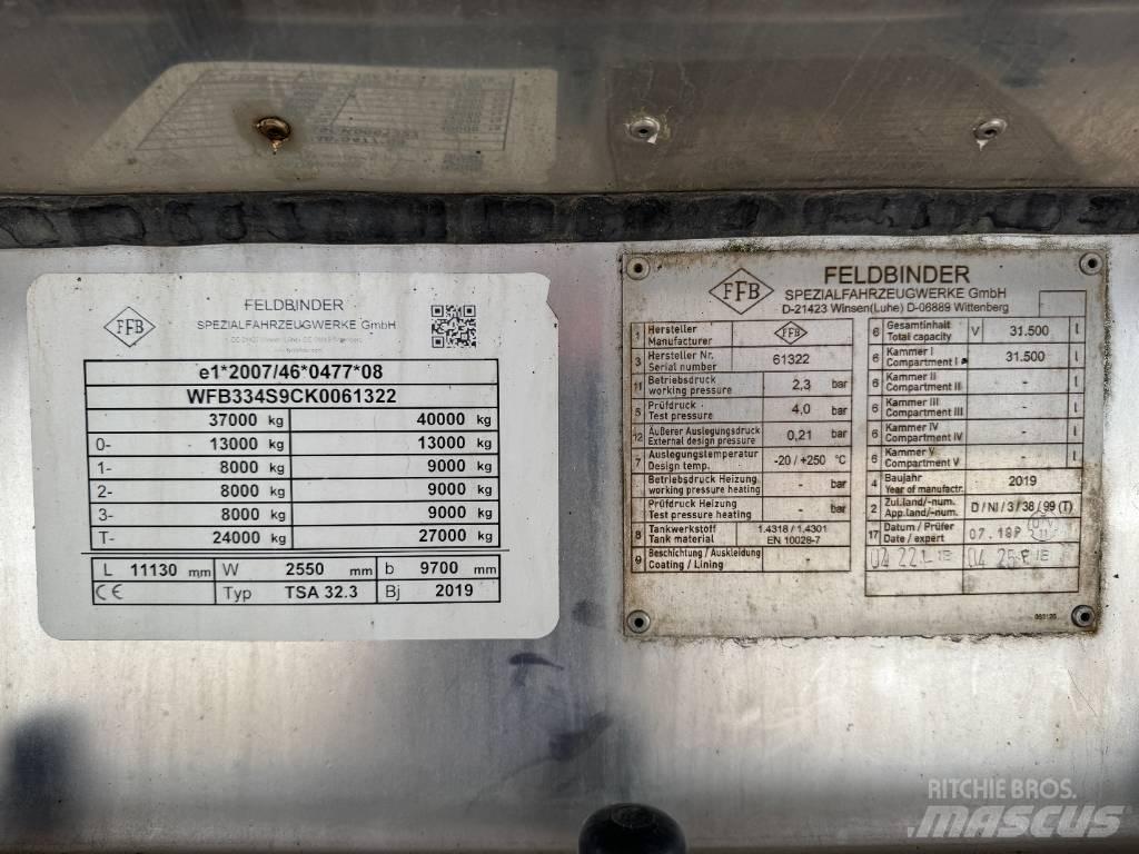 Feldbinder TSA 32,3 Причепи-цистерни