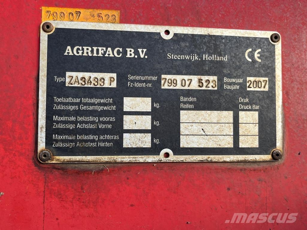Agrifac ZA3433 Інше збиральне обладнання