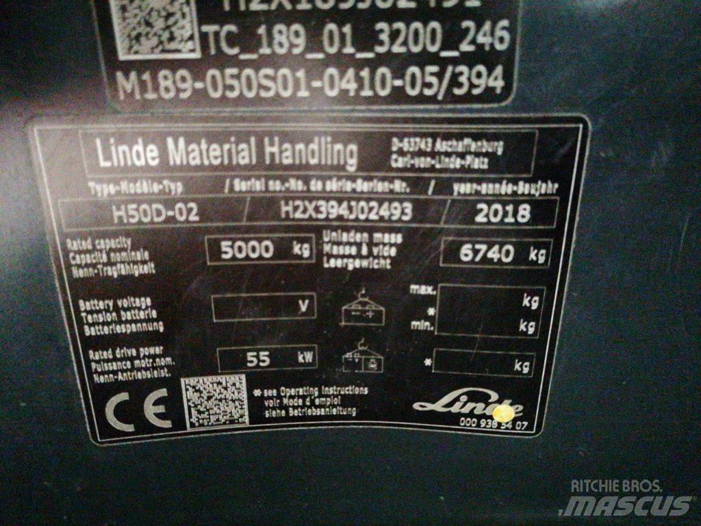 Linde H50D-02 Дизельні навантажувачі