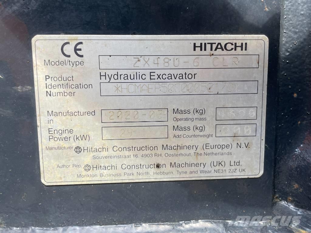 Hitachi ZX 48 U-6 Міні-екскаватори < 7т