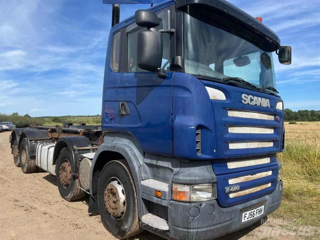 Scania R420 Вантажівки з гаковим підйомом
