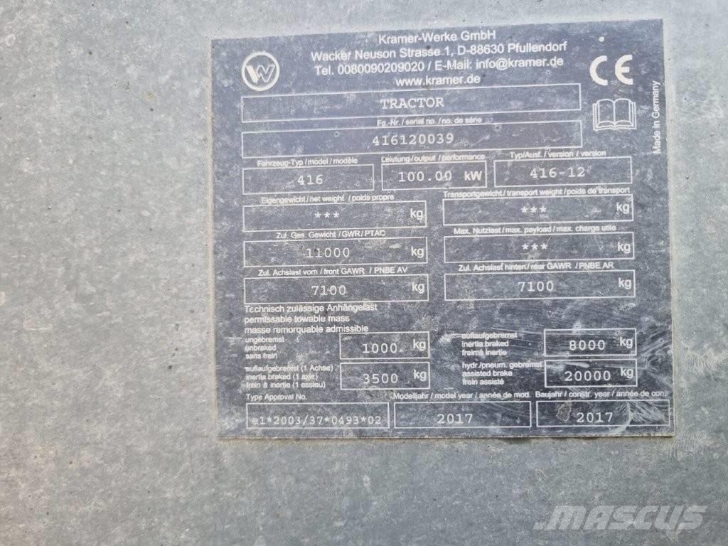 Kramer KT 447 Телескопічні навантажувачі