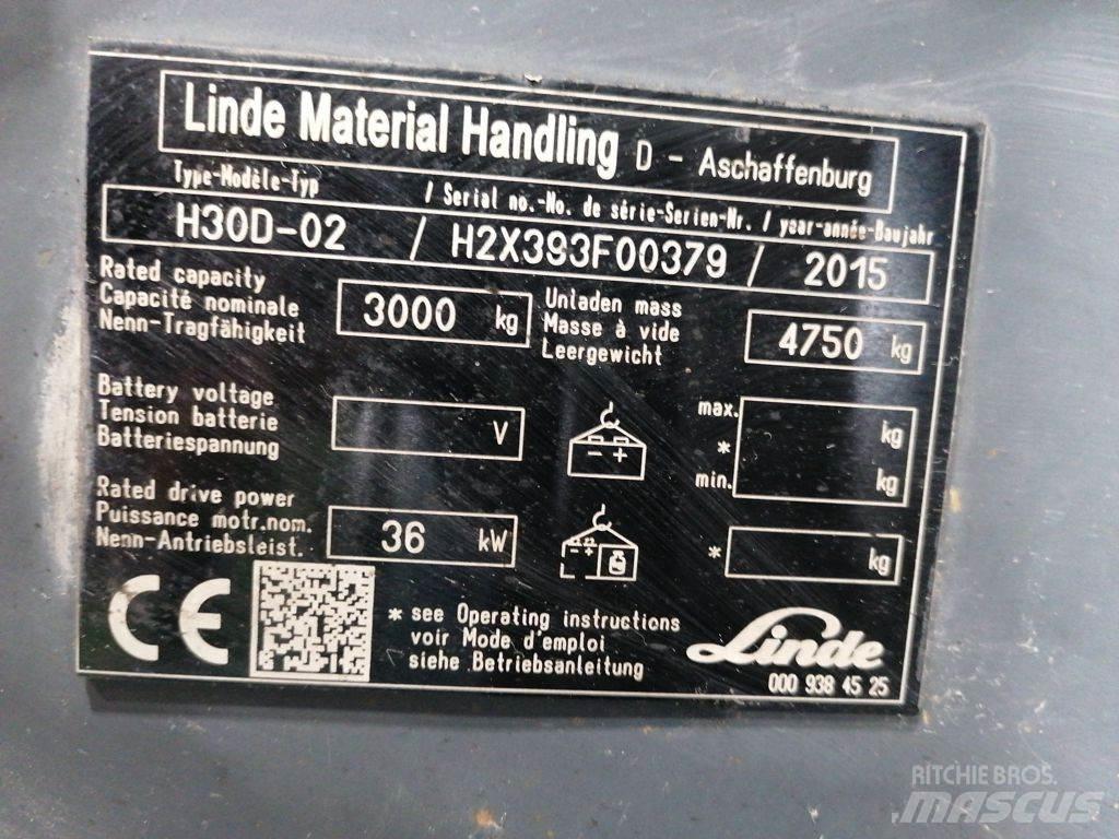 Linde H30D-02 Дизельні навантажувачі