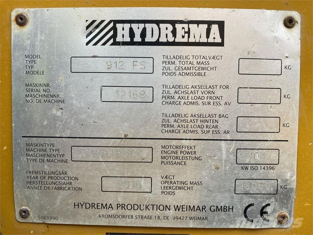 Hydrema 912 Міні самоскиди