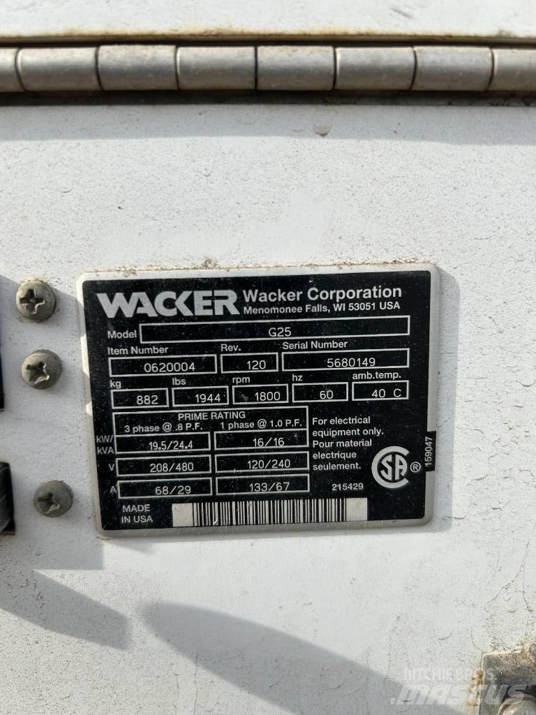 Wacker Neuson G 25 Дизельні генератори