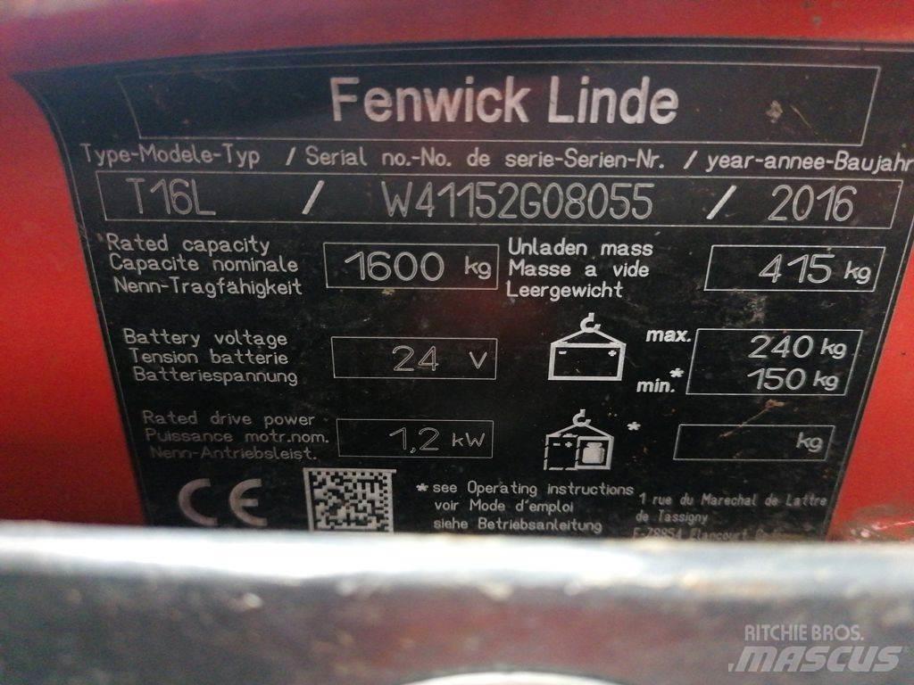 Linde T16L Ручні гідравлічні візки