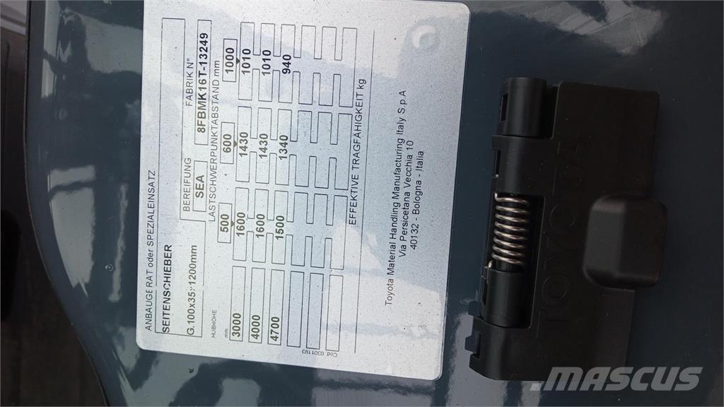 Toyota 8FBMK16T Електронавантажувачі