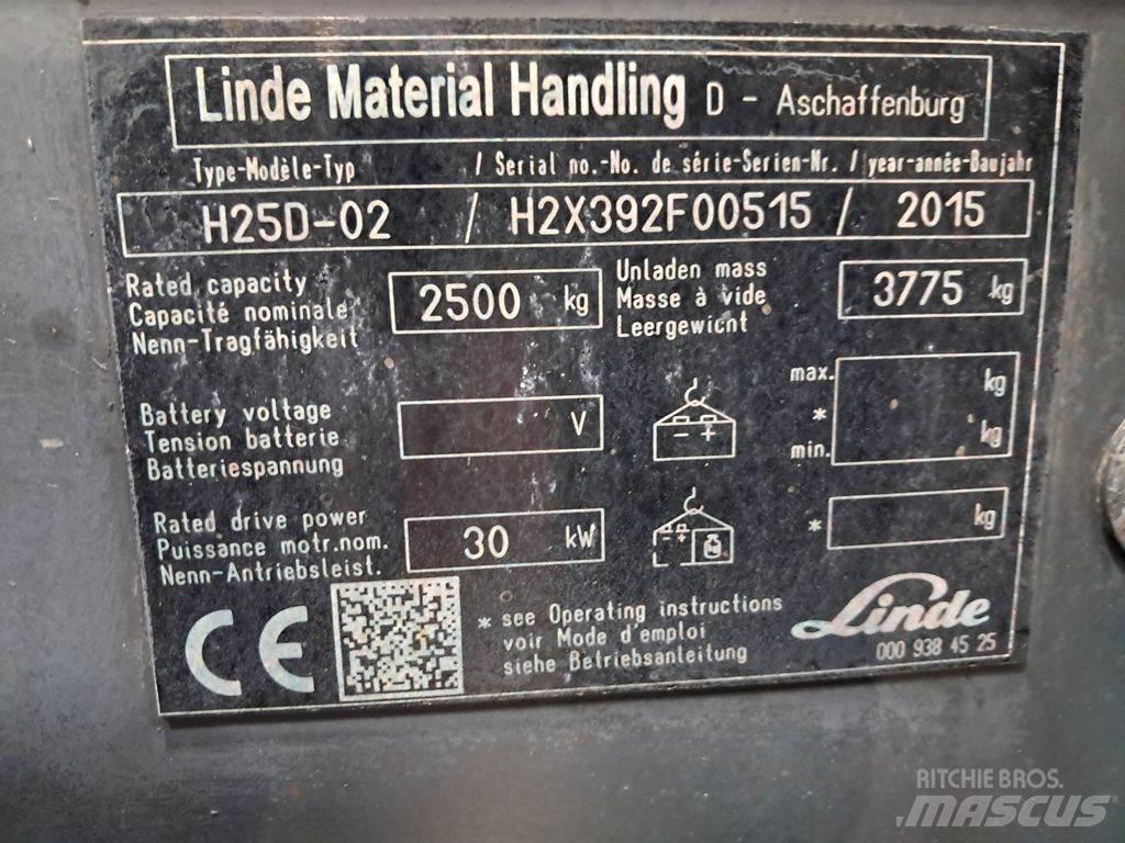Linde H25D-02 Дизельні навантажувачі
