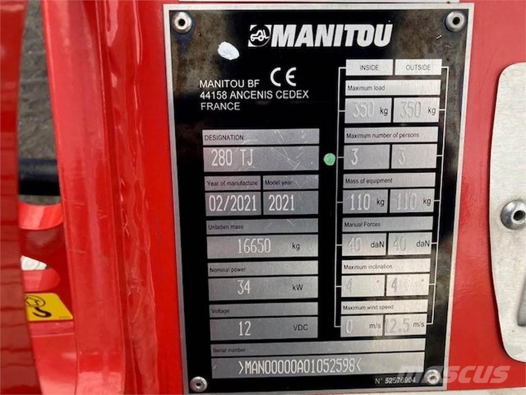 Manitou 280TJ Колінчаті підйомники