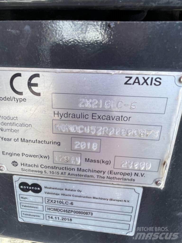 Hitachi ZX210LC-6 Гусеничні екскаватори