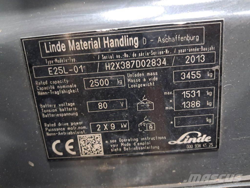 Linde E25L-01 Електронавантажувачі