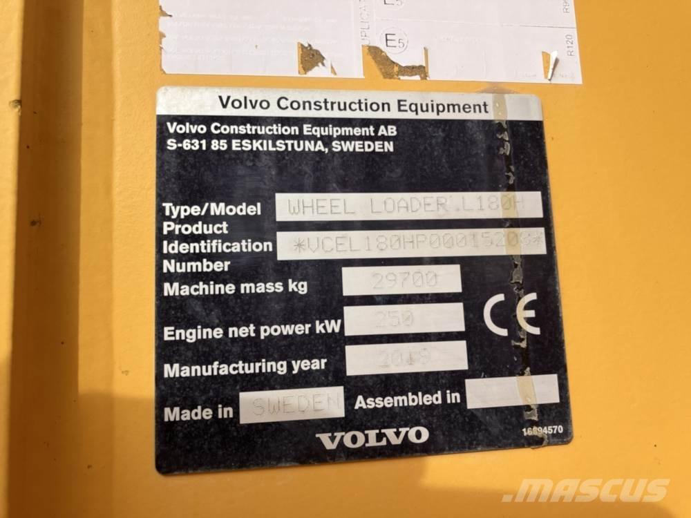 Volvo L180H Фронтальні навантажувачі