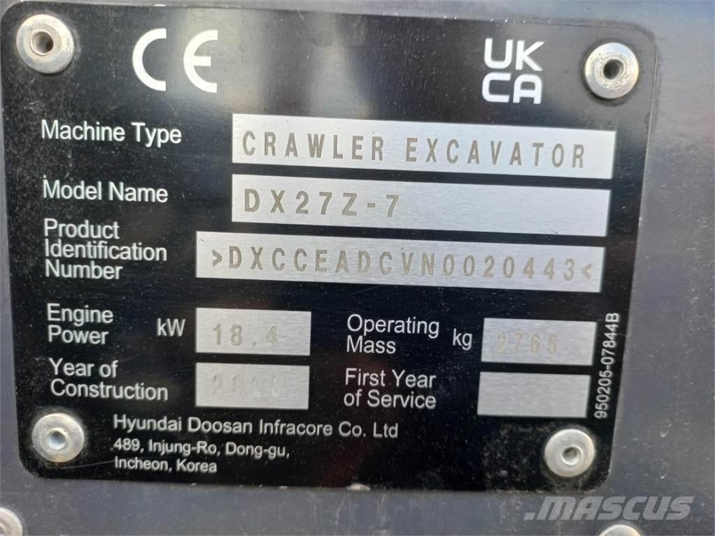 Develon DX27Z-7 Сільгосптехніка - Інші