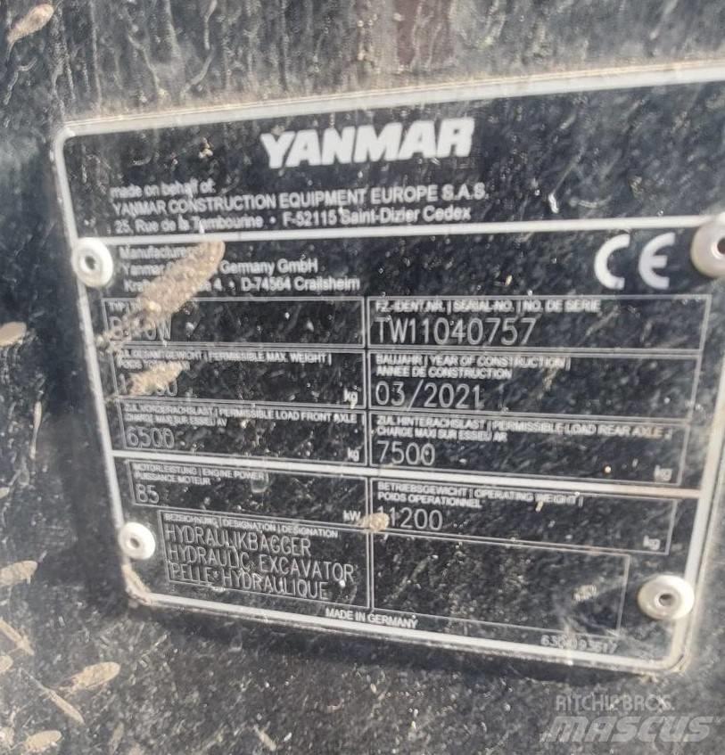Yanmar B 110 W Колісні екскаватори