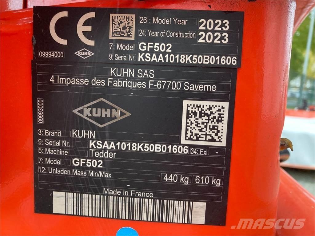 Kuhn GF 502 Граблі і сінозворушувачі