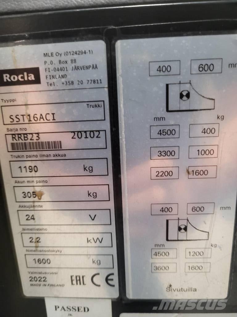 Rocla SST 16 ACI Самохідні електроштабелери