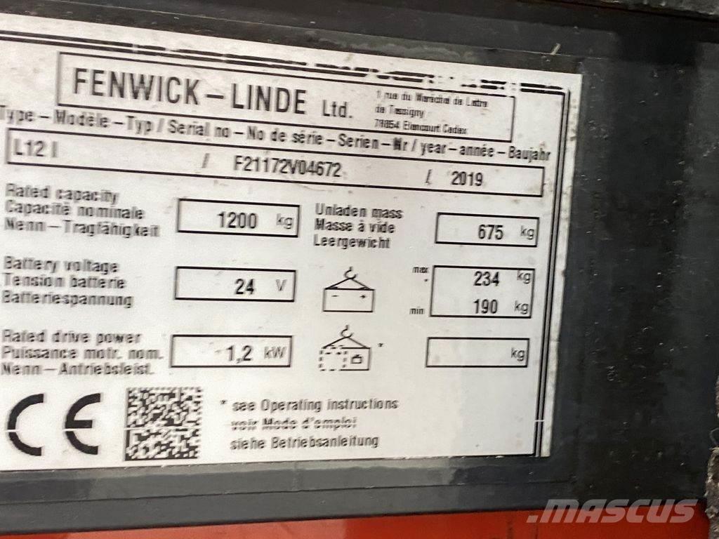 Linde L12 I Ручний візок