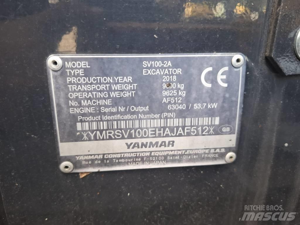 Yanmar SV 100-2A Середні екскаватори 7т. - 12т.