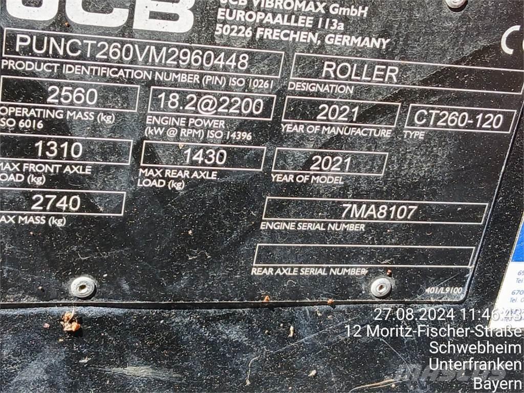 JCB CT260-120 Дорожні котки