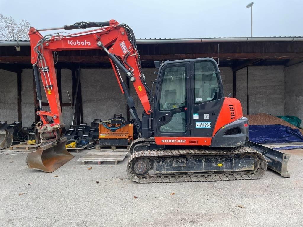 Kubota KX 080-4a2 Середні екскаватори 7т. - 12т.