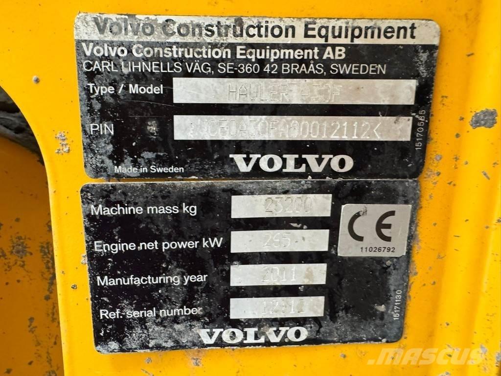 Volvo A30F Зчленовані самоскиди