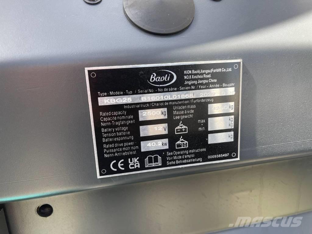 Baoli KBG 25 Газові навантажувачі
