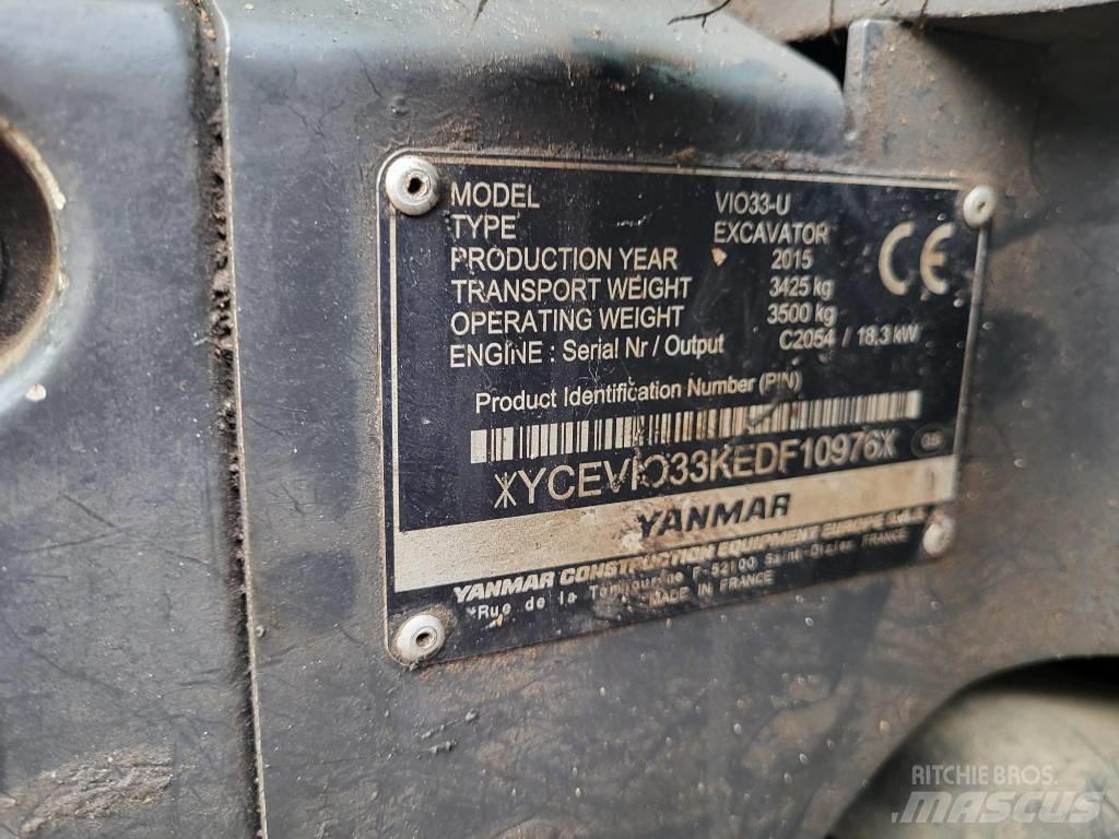 Yanmar Vio 33 U Міні-екскаватори < 7т