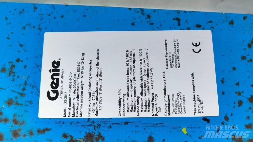 Genie GS 2646 Підйомники-ножиці