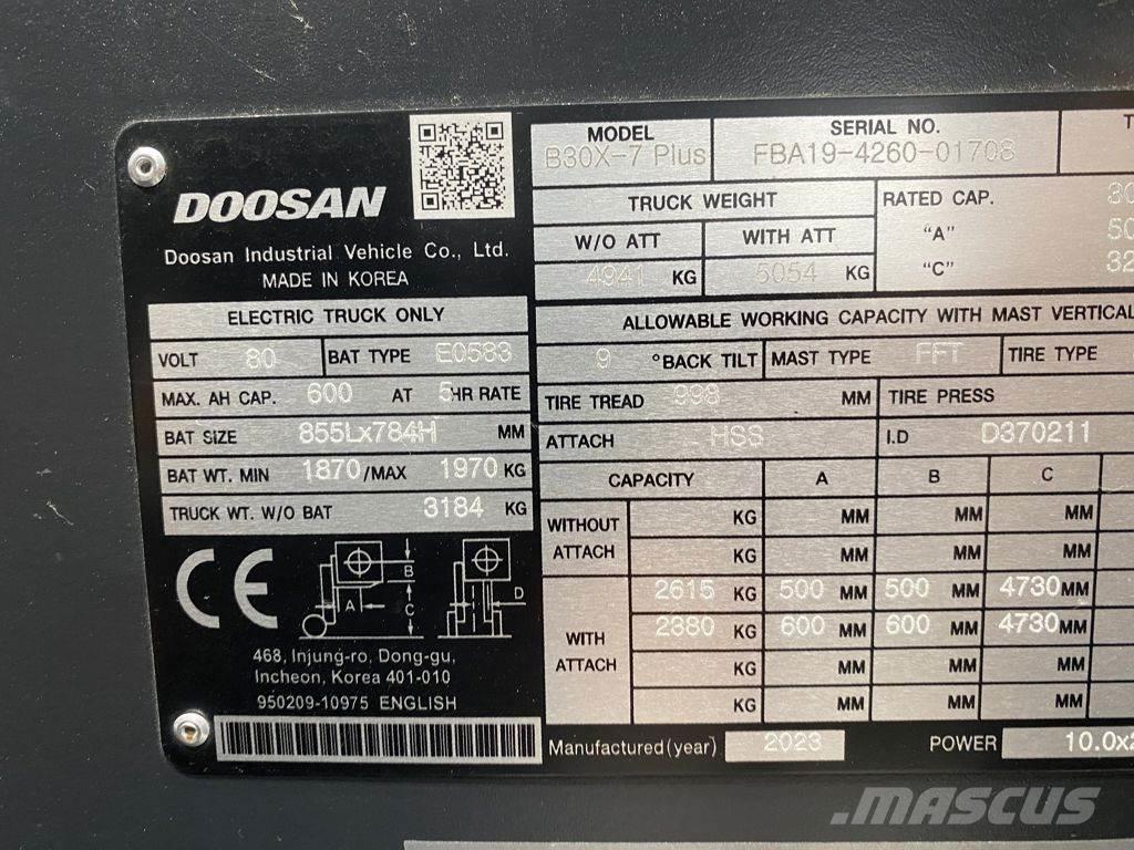 Doosan B30X-7 Електронавантажувачі